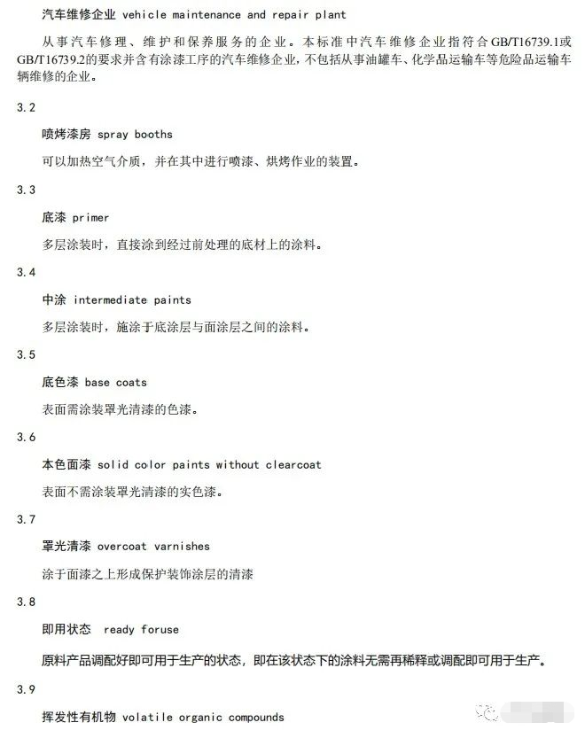 上海:《汽車維修行業(yè)大氣污染物排放標(biāo)準(zhǔn)(征求意見稿)》